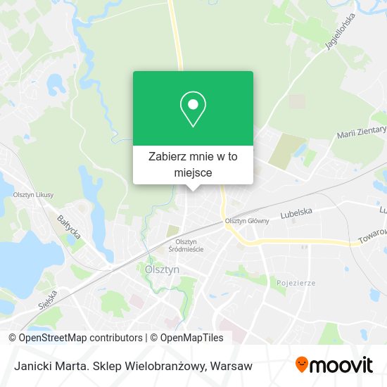 Mapa Janicki Marta. Sklep Wielobranżowy