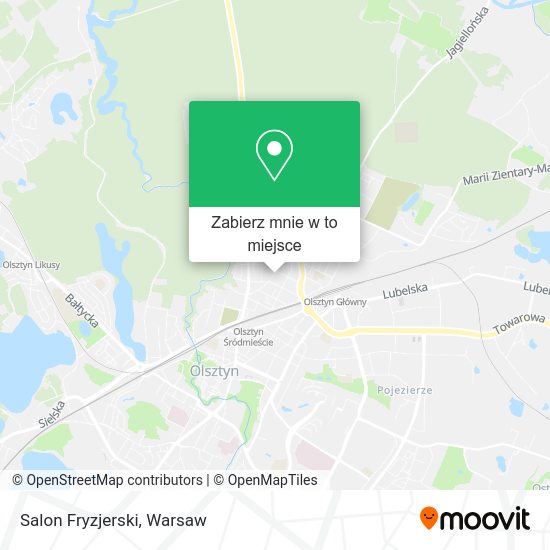 Mapa Salon Fryzjerski