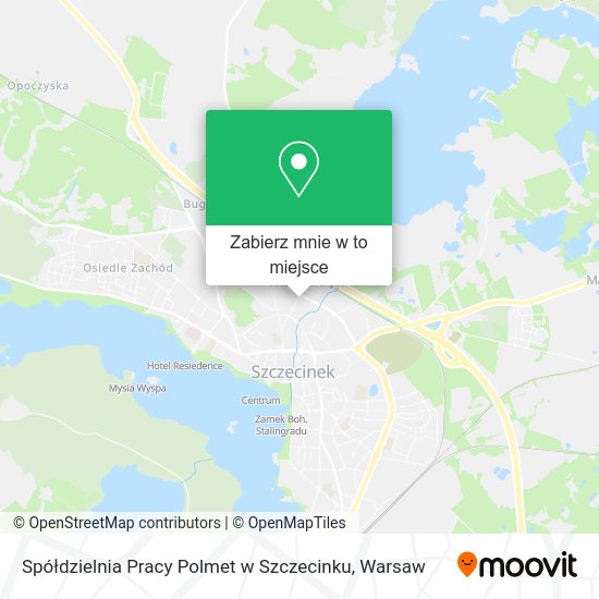 Mapa Spółdzielnia Pracy Polmet w Szczecinku