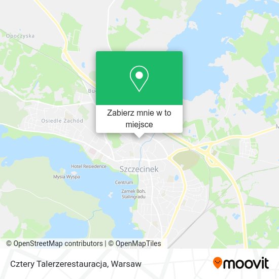 Mapa Cztery Talerzerestauracja