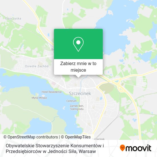 Mapa Obywatelskie Stowarzyszenie Konsumentów i Przedsiębiorców w Jedności Siła