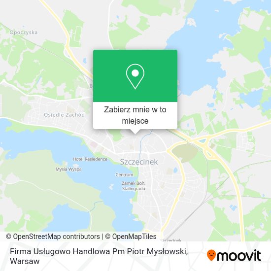 Mapa Firma Usługowo Handlowa Pm Piotr Mysłowski