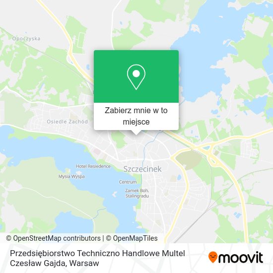 Mapa Przedsiębiorstwo Techniczno Handlowe Multel Czesław Gajda