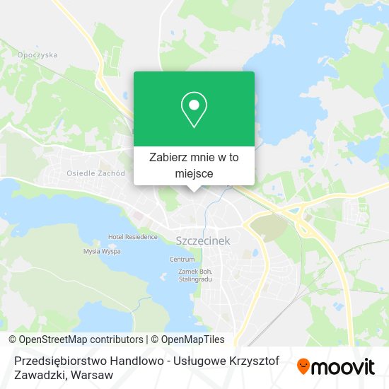 Mapa Przedsiębiorstwo Handlowo - Usługowe Krzysztof Zawadzki