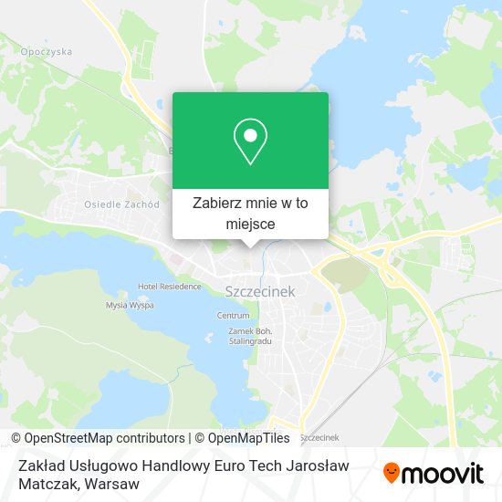 Mapa Zakład Usługowo Handlowy Euro Tech Jarosław Matczak