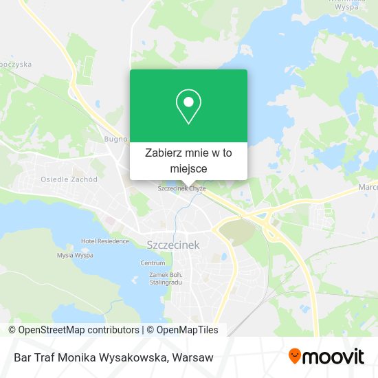 Mapa Bar Traf Monika Wysakowska