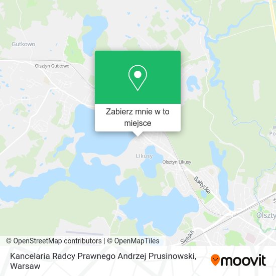 Mapa Kancelaria Radcy Prawnego Andrzej Prusinowski