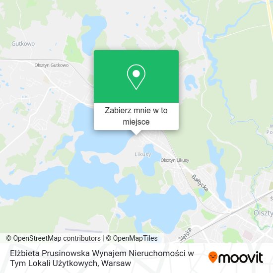 Mapa Elżbieta Prusinowska Wynajem Nieruchomości w Tym Lokali Użytkowych