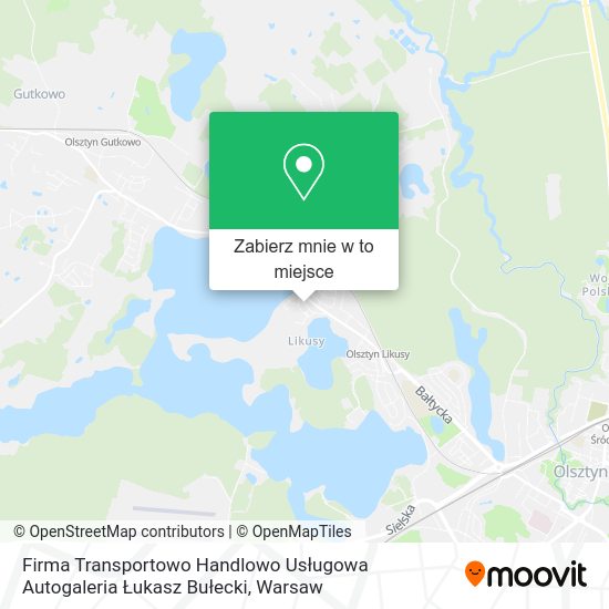 Mapa Firma Transportowo Handlowo Usługowa Autogaleria Łukasz Bułecki