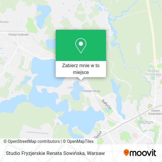 Mapa Studio Fryzjerskie Renata Sowińska