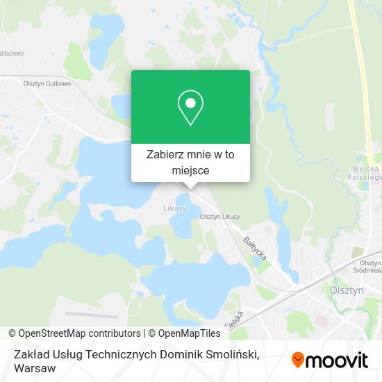 Mapa Zakład Usług Technicznych Dominik Smoliński