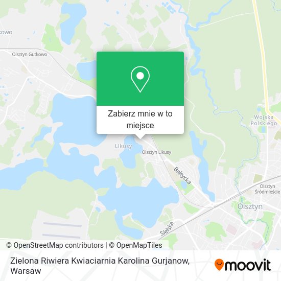 Mapa Zielona Riwiera Kwiaciarnia Karolina Gurjanow