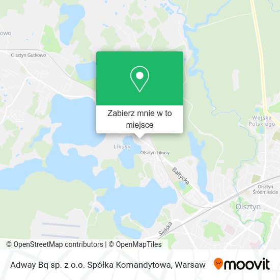 Mapa Adway Bq sp. z o.o. Spółka Komandytowa