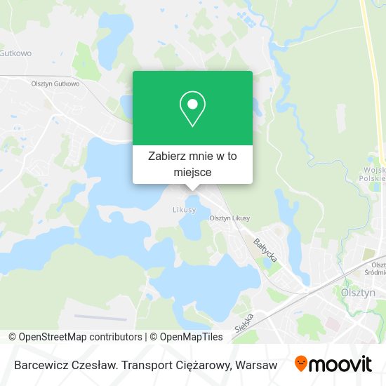 Mapa Barcewicz Czesław. Transport Ciężarowy