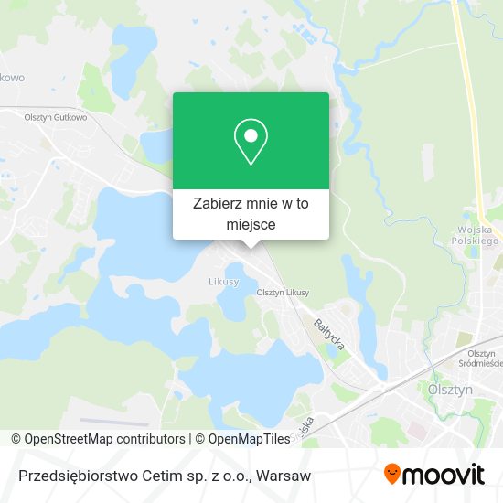 Mapa Przedsiębiorstwo Cetim sp. z o.o.