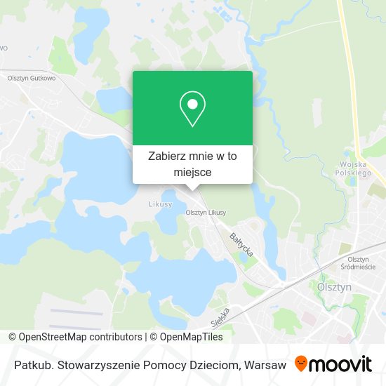 Mapa Patkub. Stowarzyszenie Pomocy Dzieciom