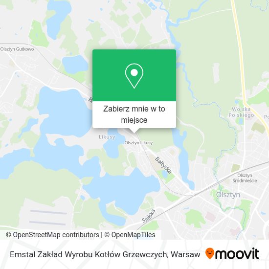 Mapa Emstal Zakład Wyrobu Kotłów Grzewczych