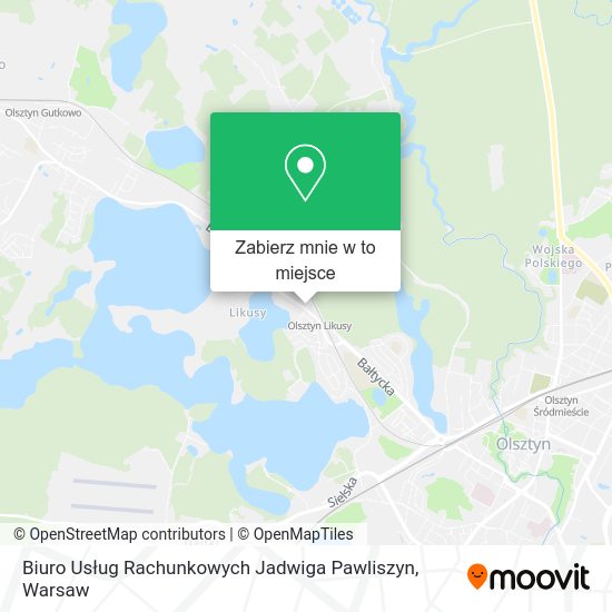 Mapa Biuro Usług Rachunkowych Jadwiga Pawliszyn