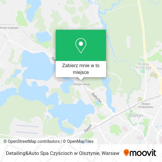 Mapa Detailing&Auto Spa Czyścioch w Olsztynie