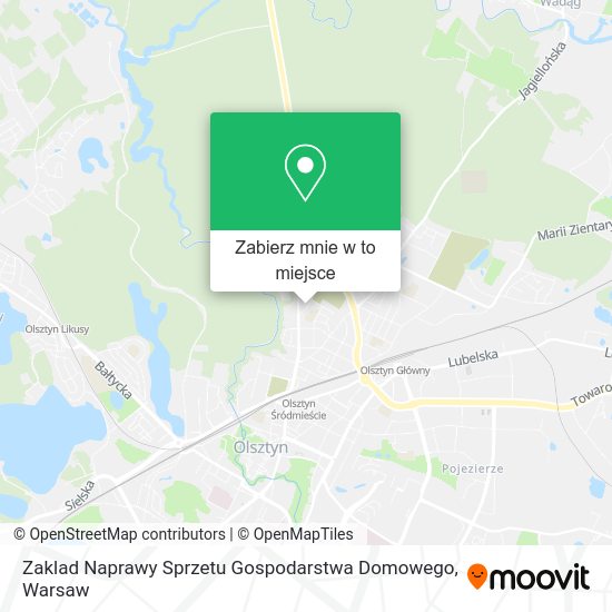 Mapa Zaklad Naprawy Sprzetu Gospodarstwa Domowego