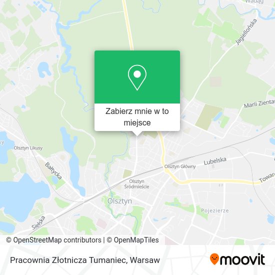 Mapa Pracownia Złotnicza Tumaniec