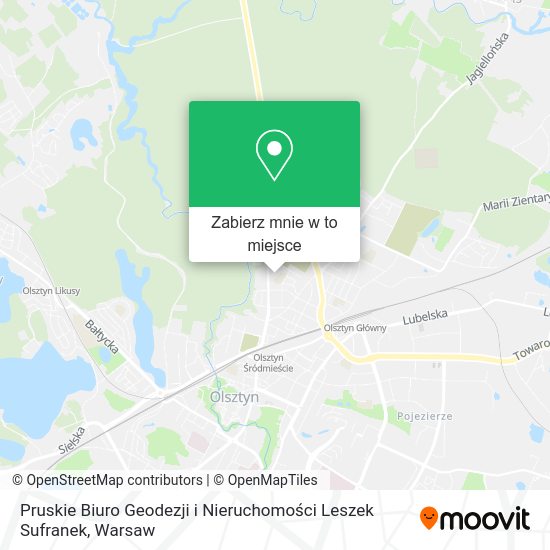 Mapa Pruskie Biuro Geodezji i Nieruchomości Leszek Sufranek