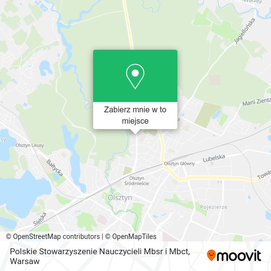 Mapa Polskie Stowarzyszenie Nauczycieli Mbsr i Mbct