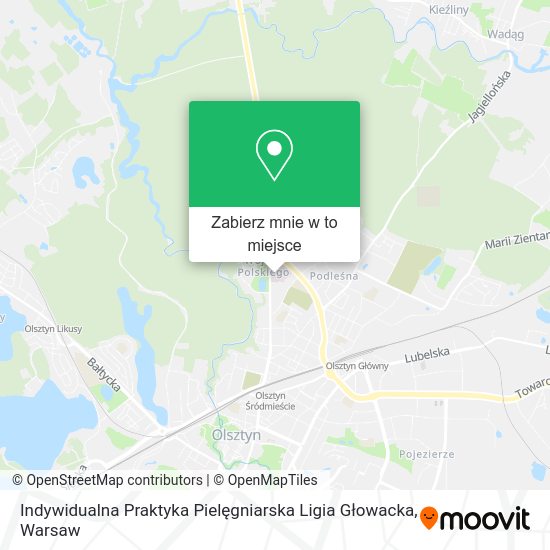 Mapa Indywidualna Praktyka Pielęgniarska Ligia Głowacka