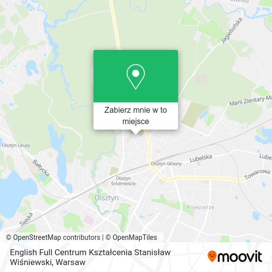 Mapa English Full Centrum Kształcenia Stanisław Wiśniewski