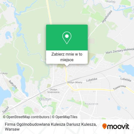 Mapa Firma Ogólnobudowlana Kulesza Dariusz Kulesza