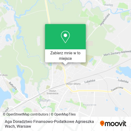 Mapa Aga Doradztwo Finansowo-Podatkowe Agnieszka Wach