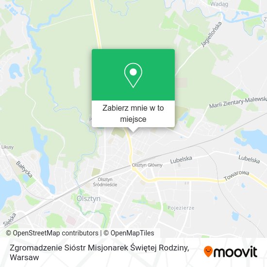 Mapa Zgromadzenie Sióstr Misjonarek Świętej Rodziny