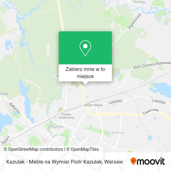 Mapa Kazulak - Meble na Wymiar Piotr Kazulak