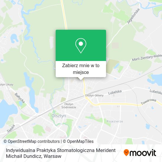 Mapa Indywidualna Praktyka Stomatologiczna Merident Michaił Dundicz