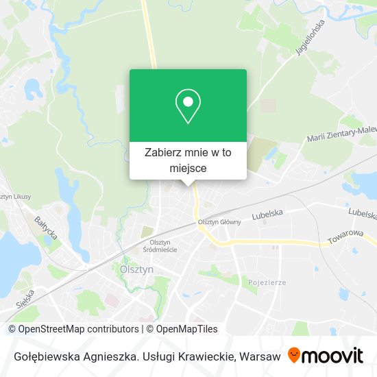 Mapa Gołębiewska Agnieszka. Usługi Krawieckie