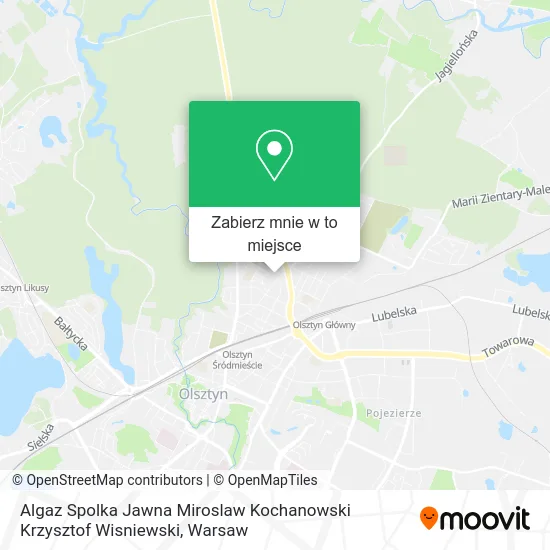 Mapa Algaz Spolka Jawna Miroslaw Kochanowski Krzysztof Wisniewski