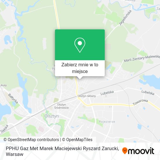 Mapa PPHU Gaz Met Marek Maciejewski Ryszard Zarucki