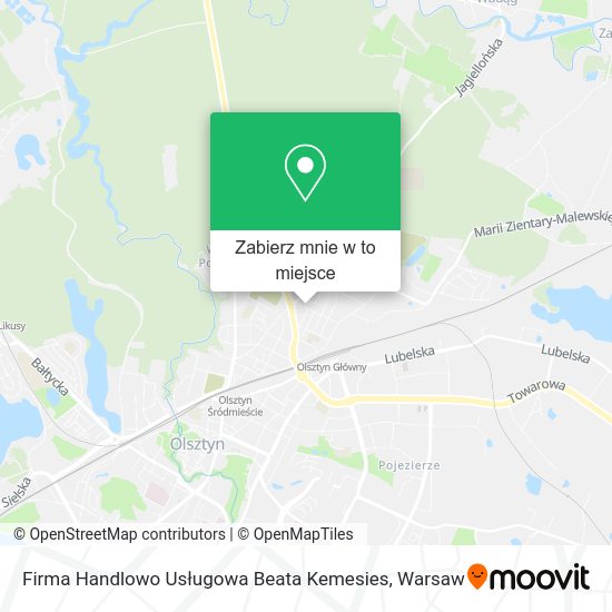 Mapa Firma Handlowo Usługowa Beata Kemesies