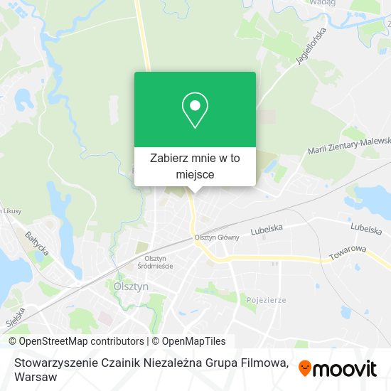 Mapa Stowarzyszenie Czainik Niezależna Grupa Filmowa