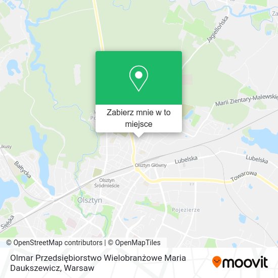 Mapa Olmar Przedsiębiorstwo Wielobranżowe Maria Daukszewicz