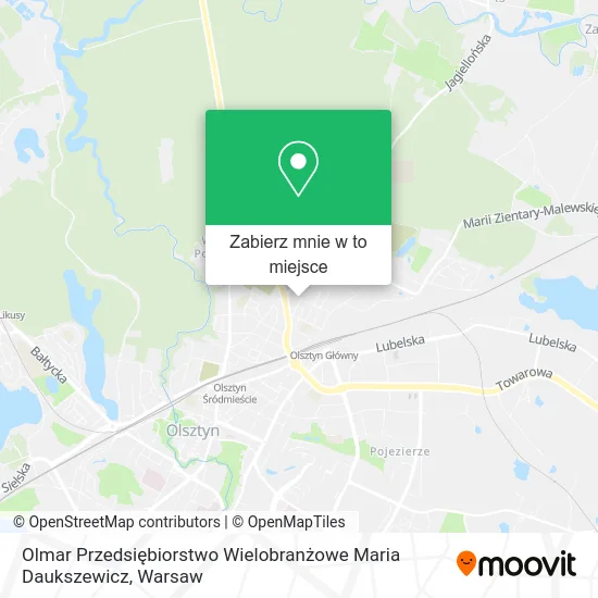Mapa Olmar Przedsiębiorstwo Wielobranżowe Maria Daukszewicz