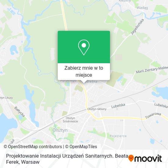 Mapa Projektowanie Instalacji Urządzeń Sanitarnych. Beata Ferek