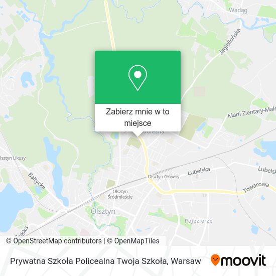 Mapa Prywatna Szkoła Policealna Twoja Szkoła