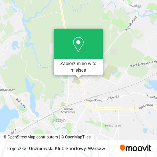 Mapa Trójeczka. Uczniowski Klub Sportowy