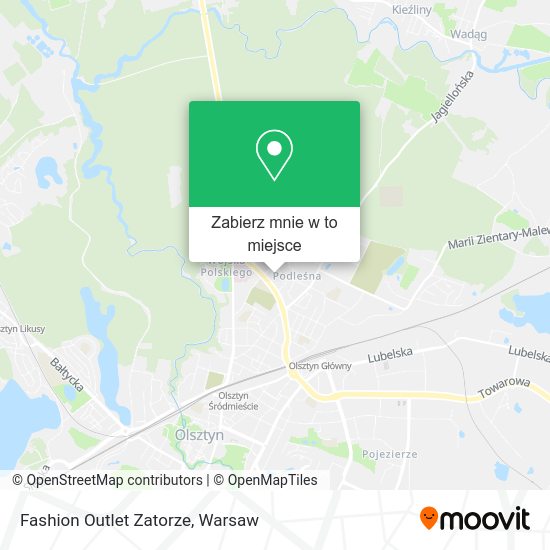 Mapa Fashion Outlet Zatorze