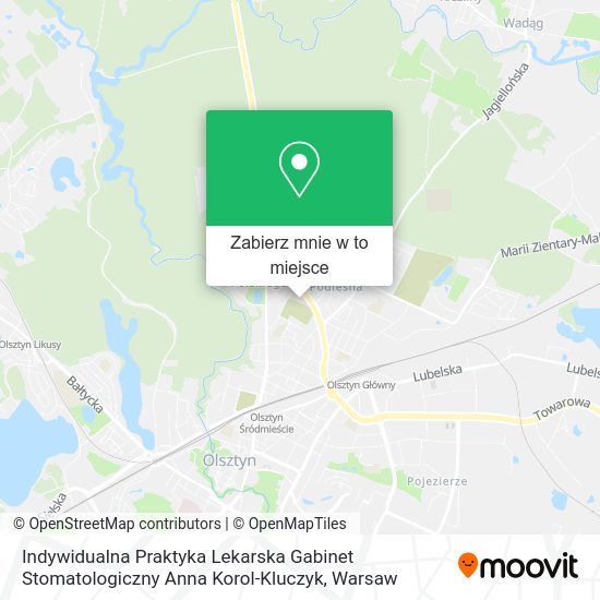 Mapa Indywidualna Praktyka Lekarska Gabinet Stomatologiczny Anna Korol-Kluczyk