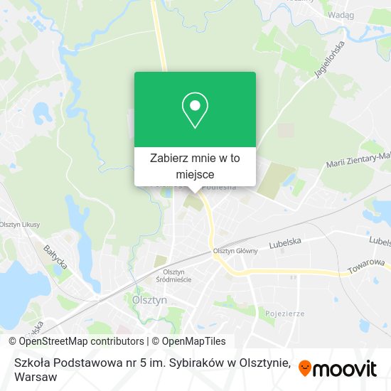 Mapa Szkoła Podstawowa nr 5 im. Sybiraków w Olsztynie