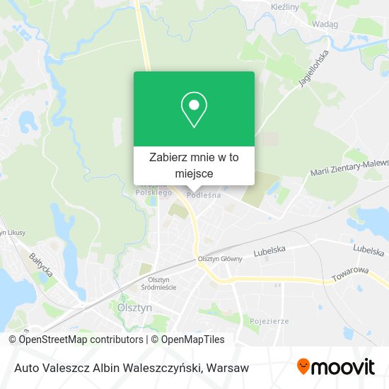 Mapa Auto Valeszcz Albin Waleszczyński