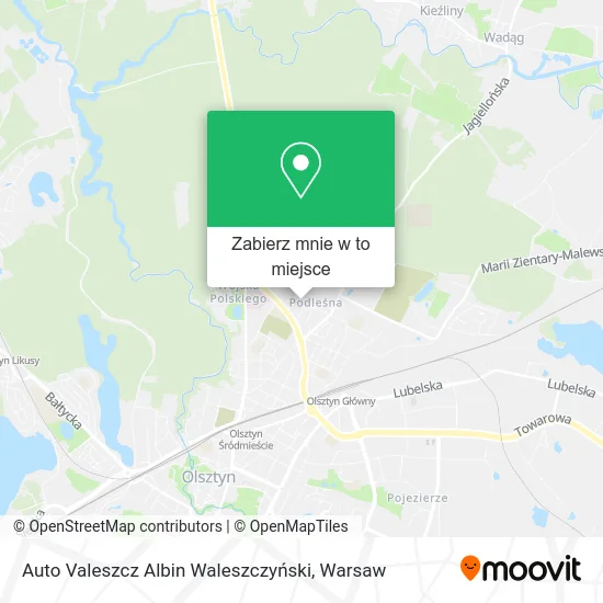 Mapa Auto Valeszcz Albin Waleszczyński