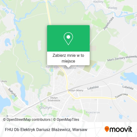 Mapa FHU Db Elektryk Dariusz Błażewicz